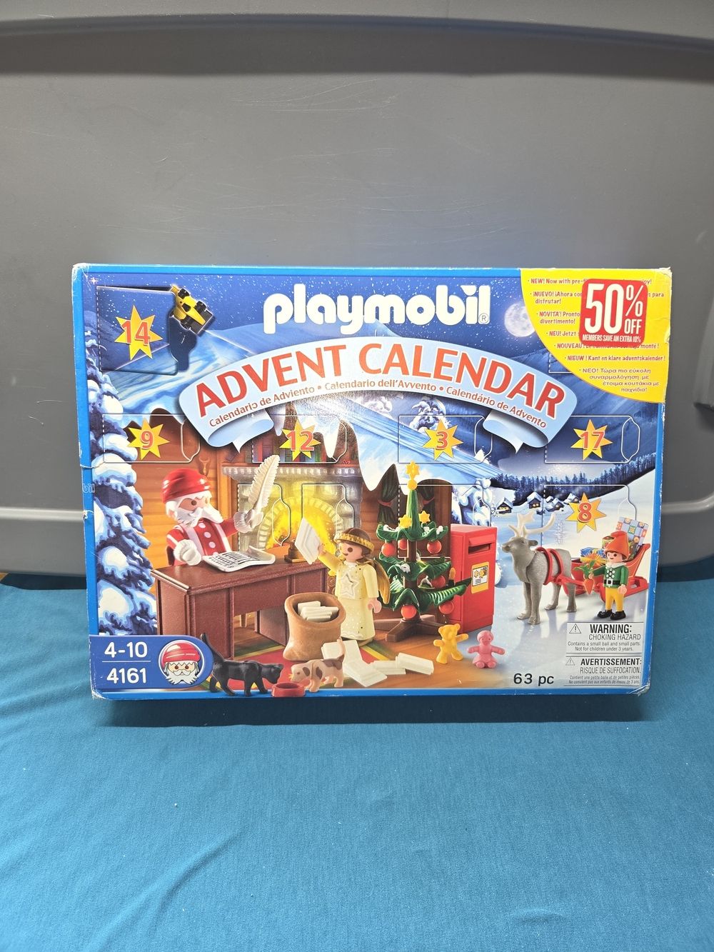 Playmobil Christmas Advent Calendar #4161 Santa Christmas Post Office